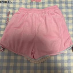 Japan Summer Sweet Lolita Shorts Women Kawaii Cartoon Bunny Elastic Waist Wide Leg Pants Casual Loose Pantalones Cortos De Mujer