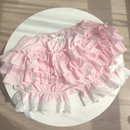 Kimotimo Pink Lolita Cake Mini Shorts Women 2025 Summer Elastic Waist Tierred Ruffle Spliced Lace Short Pants Sweet Y2k Clothes