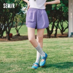 Semir Women Pants Casual Cool Feeling Color Block Loose Moisture Wicking Quick Dry 2026 Summer Outdoor Sports Style Top