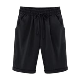 Women Cotton Shorts Casual High Waist Pocket Harem Pant Summer Cool Thin Beachwear Fashion Breathable Female Clothing