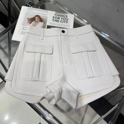 Genuine Leather Shorts Women Real Lambskin Pants Ladies Sheepskin Riding Shorts