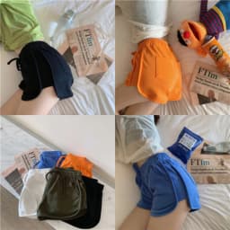 Cotton Casual Shorts Women High-Waisted Shorts Cycling Running Sports Hot Pants Straight-Leg Loose Pants Gym Yoga Hot Pants