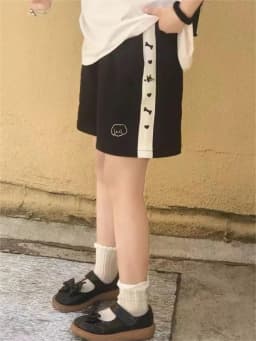 HOUZHOU Japanese 2000s Style Y2k Shorts Baggy Kawaii Harajuku Sweatpants Cute Sweet Sports Pants Oversize Korean Fashion Summer