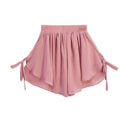 Summer Korean Style Wide Female Short Pants Aesthetic Elegant New In Design XL Baggy Casual Women's Elastic Waist Chiffon Shorts