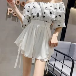 Summer Korean Style Wide Female Short Pants Aesthetic Elegant New In Design XL Baggy Casual Women's Elastic Waist Chiffon Shorts