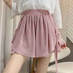 Summer Korean Style Wide Female Short Pants Aesthetic Elegant New In Design XL Baggy Casual Women's Elastic Waist Chiffon Shorts