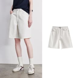 TOYOUTH Women's High Waist Wide Leg Denim Shorts 2026 Summer New Acetate Puff Vintage Blue 5-Pocket Hot Pants