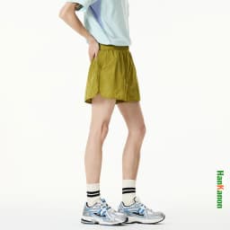 Women Quick-Dry Outdoor Shorts, Summer Breathable Casual Shorts with Elastic Waist, Lightweight for Travel & Hiking