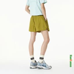 Women Quick-Dry Outdoor Shorts, Summer Breathable Casual Shorts with Elastic Waist, Lightweight for Travel & Hiking