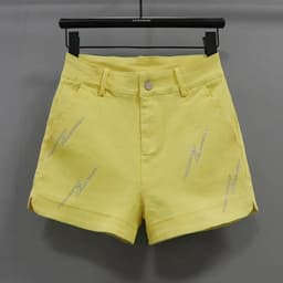 Black Denim Shorts For women's 2026 Spring/summer New Female Elastic high waisted Slim A-line Hot pants Casual Shorts
