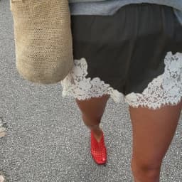 Trendix Sexy Lace Shorts Women 2026 Summer Fashion Patchwork High Waist Short Pants Party Vacation Beach Hollow Out Shorts Femme