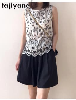 TAJIYANE 100% Natural Mulberry Silk Shorts Woman Summer Baggy Short Fashion Casual Short Pants Women Clothing 2025 Шорты Женский