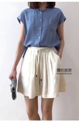TAJIYANE 100% Natural Mulberry Silk Shorts Woman Summer Baggy Short Fashion Casual Short Pants Women Clothing 2025 Шорты Женский