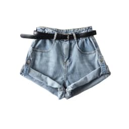 Shorts Basics Denims Women Jean High Waist Sexy Jeans Casual Buttons Pockets 2024 Summer Short Femme Denim Wide Leg Pants