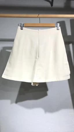 Japanese Style Linen Cotton Straight Shorts Skirts Women's Side Split Slim Casual Double-Layer Shorts Chic Fake Two Clothes