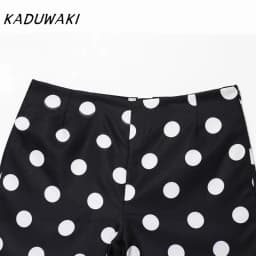 KADUWAKI Summer Women's Shorts Polka Dot High-Waisted Casual Minimalist Casual High Street Women's Short Yoga Kawaii Sexy Girl
