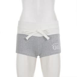 Women's Street Style Color Matching Letter Printing Shorts Casual Sports Drawstring Waist Navel Shorts