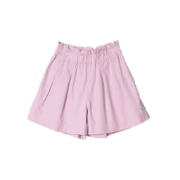 imakokoni Pink Ruffled Elastic High Waist Wide Leg Shorts Pants Women's Shorts Casual Female Clothing for Women