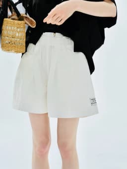 imakokoni Pink Ruffled Elastic High Waist Wide Leg Shorts Pants Women's Shorts Casual Female Clothing for Women