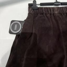 Suede Leather Shorts Women Spring Genuine Leather Harajuku Vertical Bar Short Britches Casual Bloomers Coffee Shorts de Mujeres