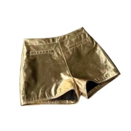 Metallic Genuine Leather Shorts for Women Splendid Korean Style Y2k Hot Micro Thin Pants Girls Casual Low Waist Slim Booty Skort