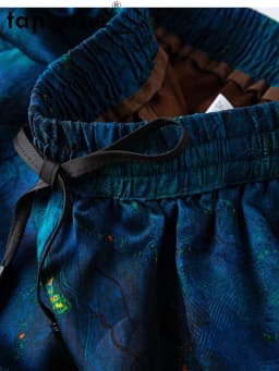 TAJIYANE 100% Natural Mulberry Silk Shorts Woman Summer Baggy Short Fashion Casual blue Short Pants Women Clothing 2025 шорты