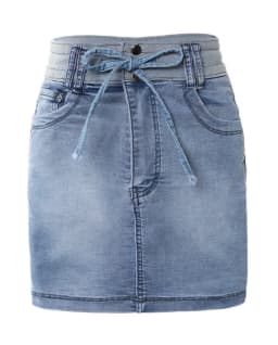 Women's Shorts 2025 Summer Fashion Contrast Binding Ripped Drawstring High Waist Pocket Design Streetwear Casual Denim Skorts