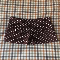 Summer Women Elastic Waist Shorts Casual Summer Y2K Polka Dot Low Rise Shorts with Front Button Daily Wear Hot Days