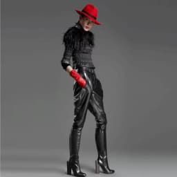 Black Fuax Matte Leather Breeches Shorts Women Casual High Waist Pu Jodhpurs Harem Pants Ladies Motorcycle Biker Costume Custom