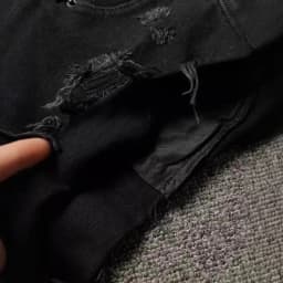 Black Denim Super Shorts Women Summer New Low-rise Ripped Shorts Crimped Sexy Hot Pants