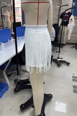 Women Fringe Skort Elastic High Waist Tassel Mini Skirt Shorts 2 in 1 Summer Party Concert Outfit Country Western Cowgirl Style