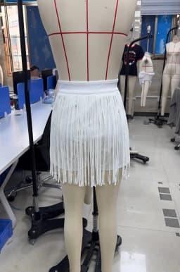 Women Fringe Skort Elastic High Waist Tassel Mini Skirt Shorts 2 in 1 Summer Party Concert Outfit Country Western Cowgirl Style