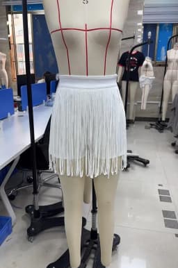 Women Fringe Skort Elastic High Waist Tassel Mini Skirt Shorts 2 in 1 Summer Party Concert Outfit Country Western Cowgirl Style