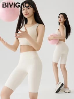 BIVIGAOS Summer Thin Seamless Sharkskin Cycling Shorts Women Tight Elastic Sport Fitness Running Biker Shorts Slim Sexy Shorts