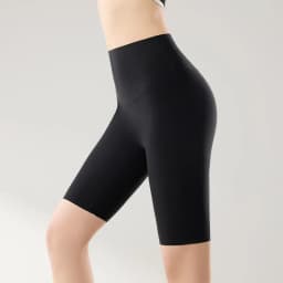 BIVIGAOS Summer Thin Seamless High Waist Sharkskin Bicycle Shorts Women Knee Length Tight Biker Shorts Sport Short Leggings