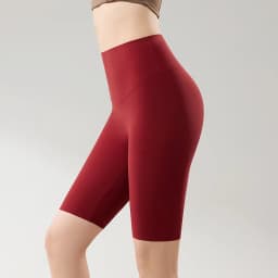 BIVIGAOS Summer Thin Seamless High Waist Sharkskin Bicycle Shorts Women Knee Length Tight Biker Shorts Sport Short Leggings