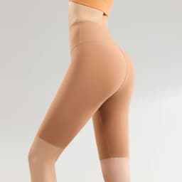 BIVIGAOS Summer Thin Seamless High Waist Sharkskin Bicycle Shorts Women Knee Length Tight Biker Shorts Sport Short Leggings