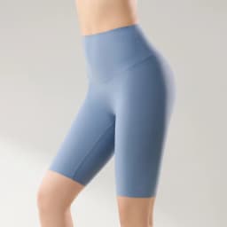 BIVIGAOS Summer Thin Seamless High Waist Sharkskin Bicycle Shorts Women Knee Length Tight Biker Shorts Sport Short Leggings