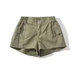 Summer Retro Women Cargo Shorts Y2K High Waist Streetwear Loose Pockets Wide Leg Pants Korean Cotton All Match Female Shorts
