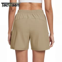 TACVASEN Women's 5" Hiking Cargo Shorts UPF 50+ Lightweight Quick Dry Summer Golf Athletic Casual Work Shorts 4 Pockets Outdoor