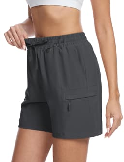 TACVASEN Women's 5" Hiking Cargo Shorts UPF 50+ Lightweight Quick Dry Summer Golf Athletic Casual Work Shorts 4 Pockets Outdoor