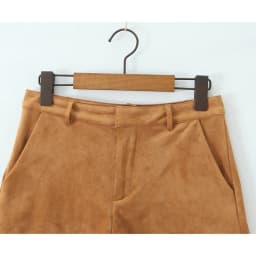 YENKYE Retro Brown Faux Suede Shorts Women High Waist Casual Short Pants