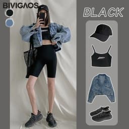 BIVIGAOS Summer Sharkskin Biker Shorts Women's Stretch High Waist Knee Short Outside Bodybuilding Sexy Shorts Tide Sports Shorts