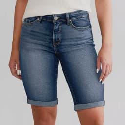Stretchy High Waisted Denim Shorts With Pockets Trendy Distressed Ladies Casual Trousers Summer Trousers For Womens Slim-Fit