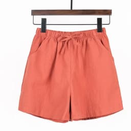 2024 Women Cotton Linen Shorts Summer Casual Solid Pockets Shorts High Waist Loose Shorts for Girls Soft Plus Size Female Short