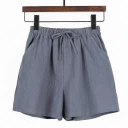 2024 Women Cotton Linen Shorts Summer Casual Solid Pockets Shorts High Waist Loose Shorts for Girls Soft Plus Size Female Short