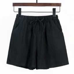 2024 Women Cotton Linen Shorts Summer Casual Solid Pockets Shorts High Waist Loose Shorts for Girls Soft Plus Size Female Short
