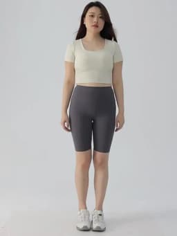 BIVIGAOS Summer Fat Girl Knee Length Cycling Shorts Women High Waist Tight Fit Shark Shorts Sports Yoga Biker Short Leggings