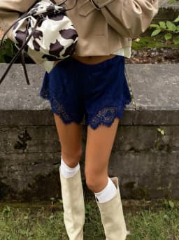 Sexy Lace Shorts Women's Clothing Fashion Solid Holiday High Street Beach Party Pants For Female Summer Casual Clothes New 2026