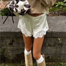 Sexy Lace Shorts Women's Clothing Fashion Solid Holiday High Street Beach Party Pants For Female Summer Casual Clothes New 2026